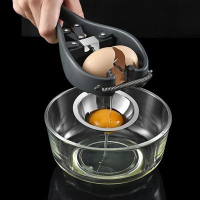 Yumurta Açacağı Yumurta Kırıcı Yumurta Beyazı Ayırıcı Yarı Otomatik Ayrılabilir Yumurta Süzgeci Mutfak Yardımcı Aletleri