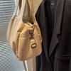 Große Tragetasche Damen Retro Unifarben Pendler Umhängetasche