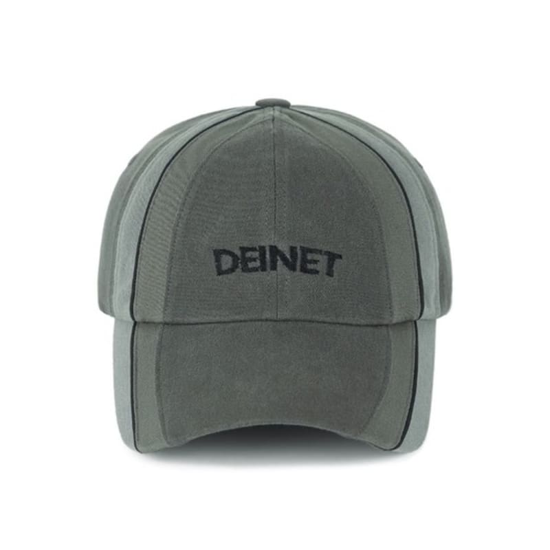 

DEINET DEINET LOGO PIPING VINTAGE cap IN CHARCOAL FREE