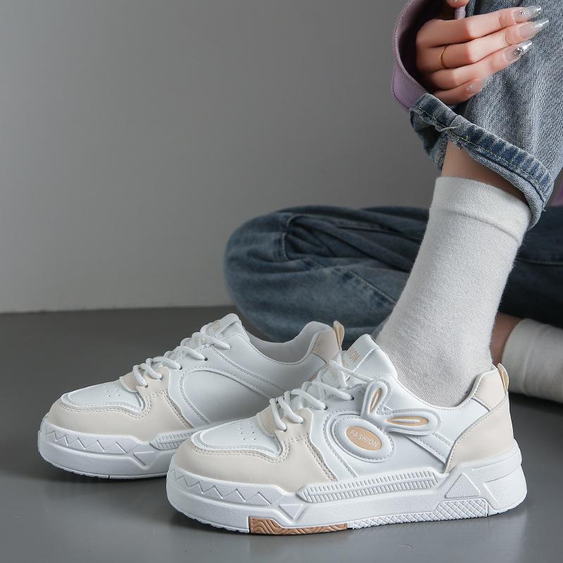 Cute Girl Little White Shoes Children Spring and Autumn New Ins Trendy Fashion Versatile Platform Casual Board Shoes