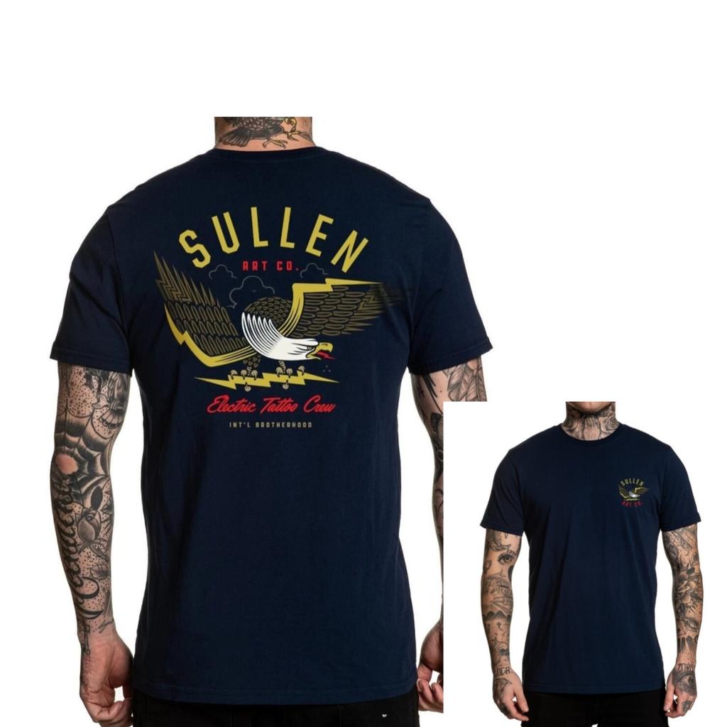 Sullen Art Tattoo Art Trendy Clothing Casual TShirt Mens and Womens Luxury Brand Top