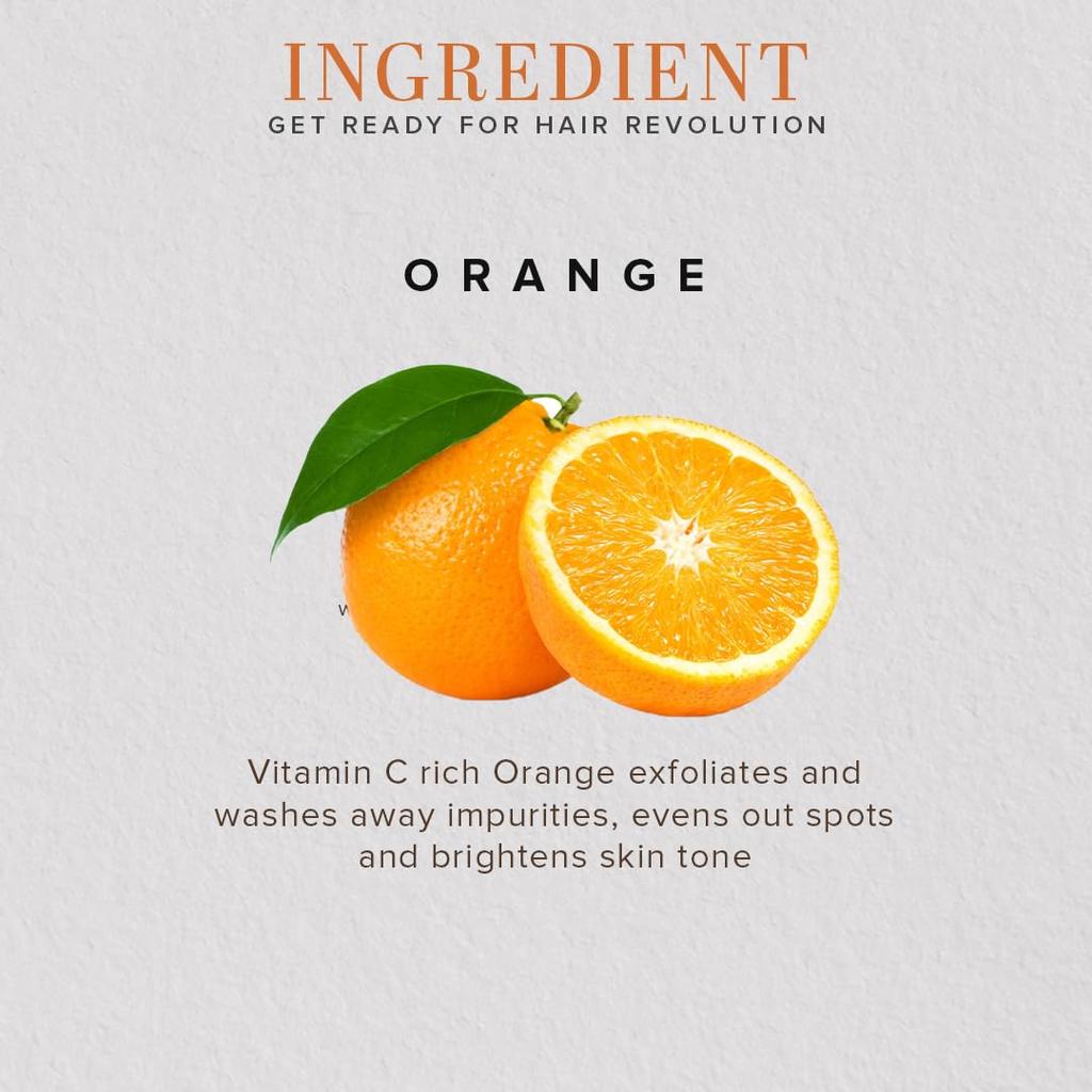 KHADI NATURAL Orange Fruit Peel Organic Powder 100 Gm | Brightening Exfoliating Face Mask for All Skin Types