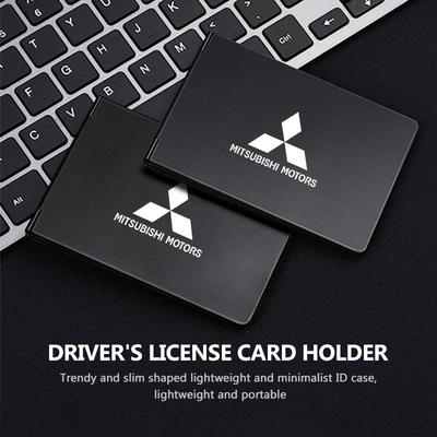 Pro logo vozu Přenosná Ultra-tenká peněženka Mini peněženka na řidičský průkaz Příslušenství Outlander Lancer Eclipse Mirage