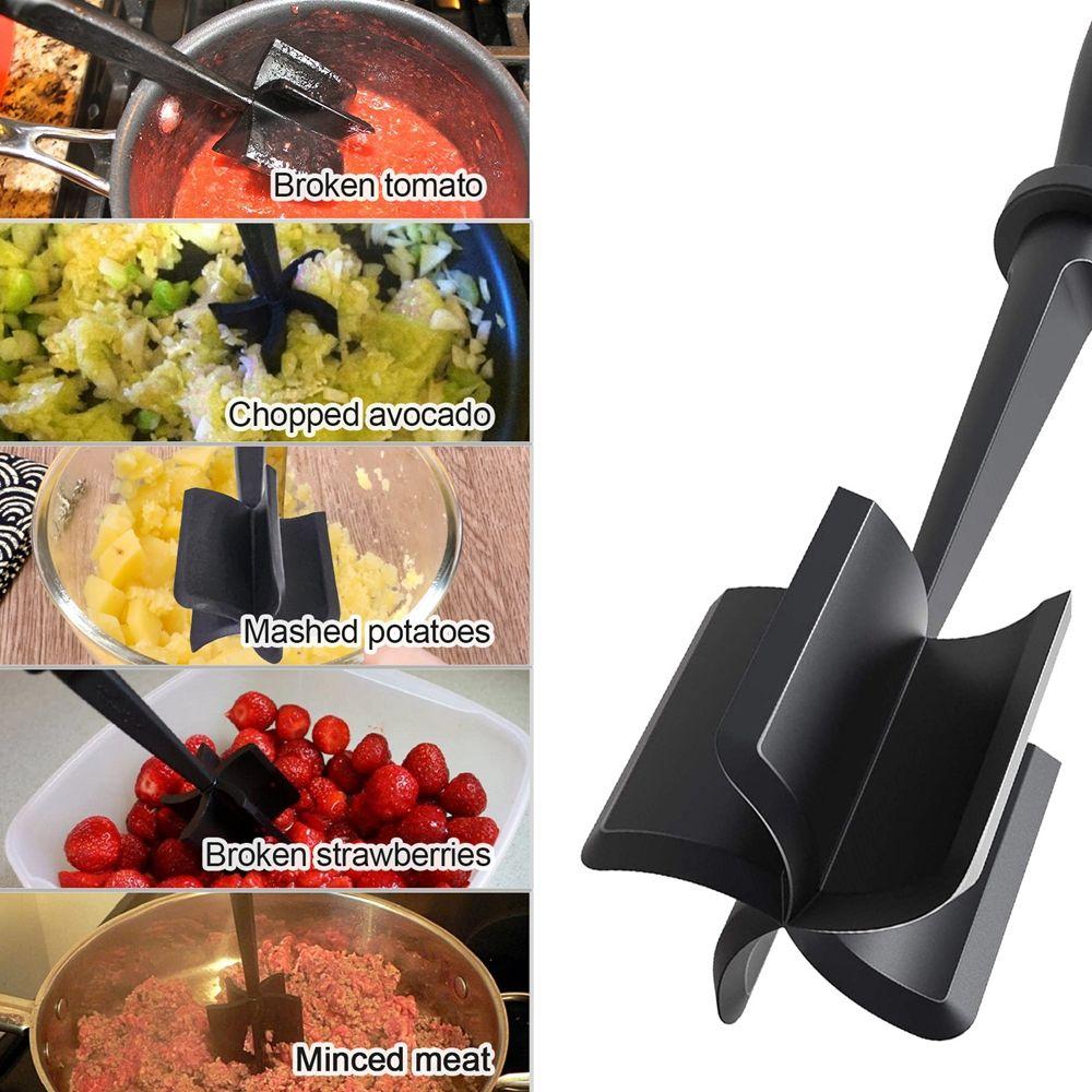 For Hamburger Meat Ground Beef Turkey Non-stick Cookware Masher Home Food Tool Meat Chopper