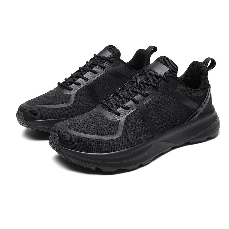 Men s Wide Palm Lightweight Running Shoes - Breathable Mesh, Wide Toe, Lace-up Sports Walking Shoes. 41 чёрный