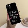 Personalised Wedding Mrs To Be Bride Phone Case For iPhone 15 14 13 12 11 16 Pro Max Mini X XS XR Max 7 8 Cover Funda