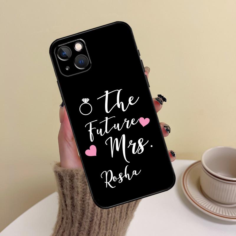 Personalised Wedding Mrs To Be Bride Phone Case For iPhone 15 14 13 12 11 16 Pro Max Mini X XS XR Max 7 8 Cover Funda