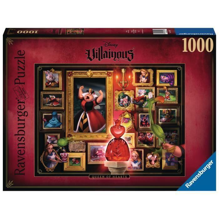 Puzzle 1000 pièces La Reine de cœur (Collection Disney Villainous) - Adultes, enfants, dès 10 ans - 15026 - Ravensburger