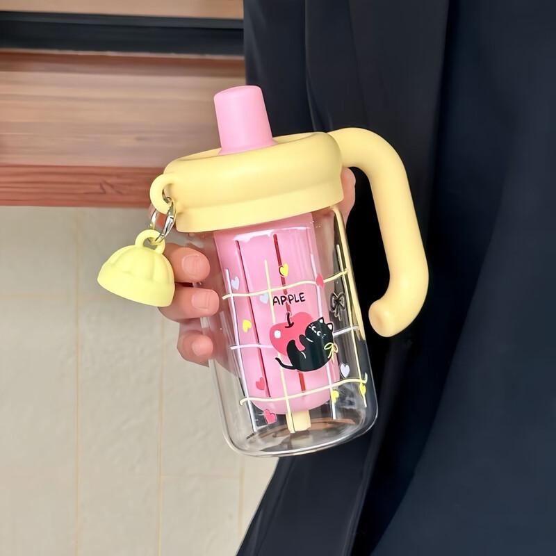 Cartoon Glass Tea Infuser Bottle