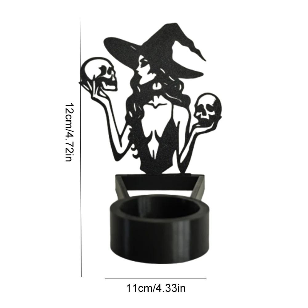 Funny Candle Holder Table Decoration Innovative Halloween Projection Candle Stand For Bedroom Home Decor Shaow-Candle Ornament