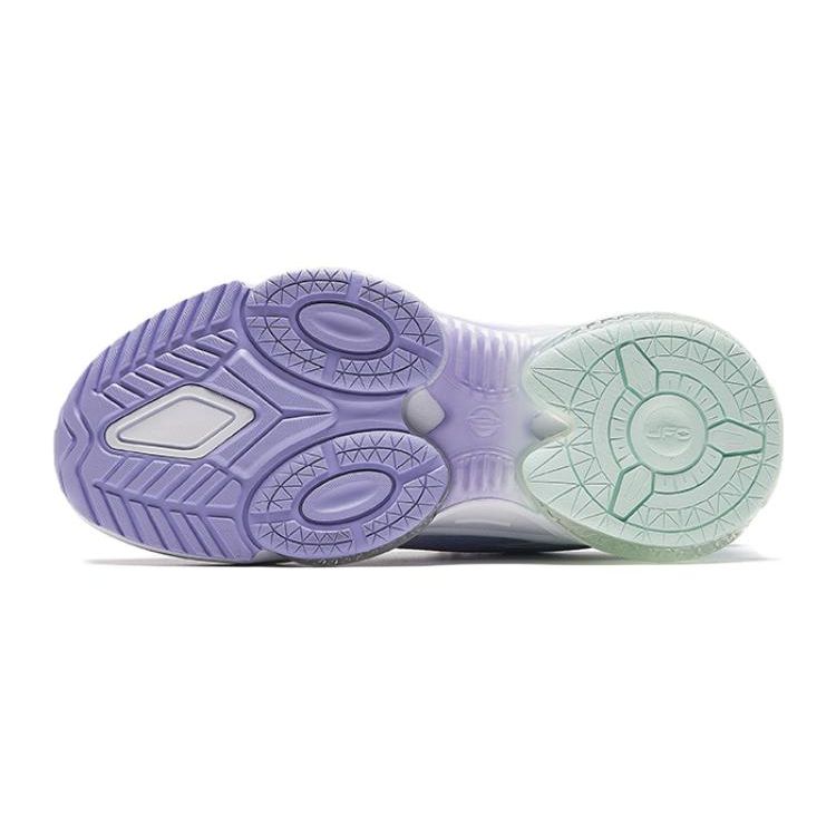 Anta UFO 5.0 Non-Slip Wear-Resistant Low-Top Kids Running Shoes Kids sneaker White Purple Green 322335588-1