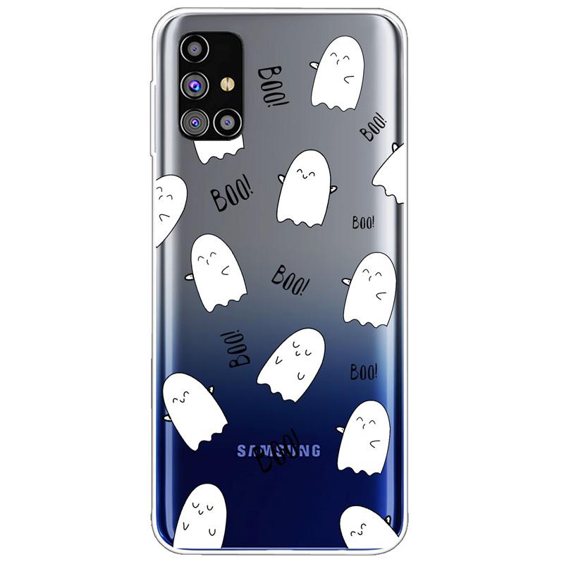 Clear Soft Cover for Samsung A31 A41 A51 A71 Case TPU Transparent Lovely Fashion Cases for Galaxy A71 Silicone Bumper Cat