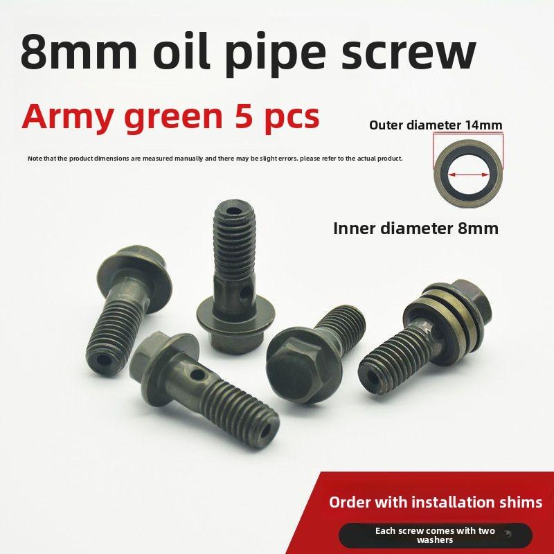 Tubo pompa olio freno a disco moto elettrica vite cava 8/10mm, bullone pinza pompa superiore e inferiore freno scooter