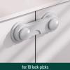 Children's Adjustable Safety Lock for Drawers, Cabinets, and Refrigerators - Anti-Pinch, Transparent, Baby-Proof Latch.