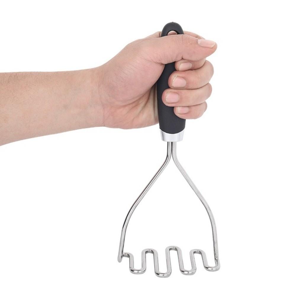 Stainless Steel Manual Potato Masher Wave Fruit Crusher Professional Mud Press Masher  Kitchen