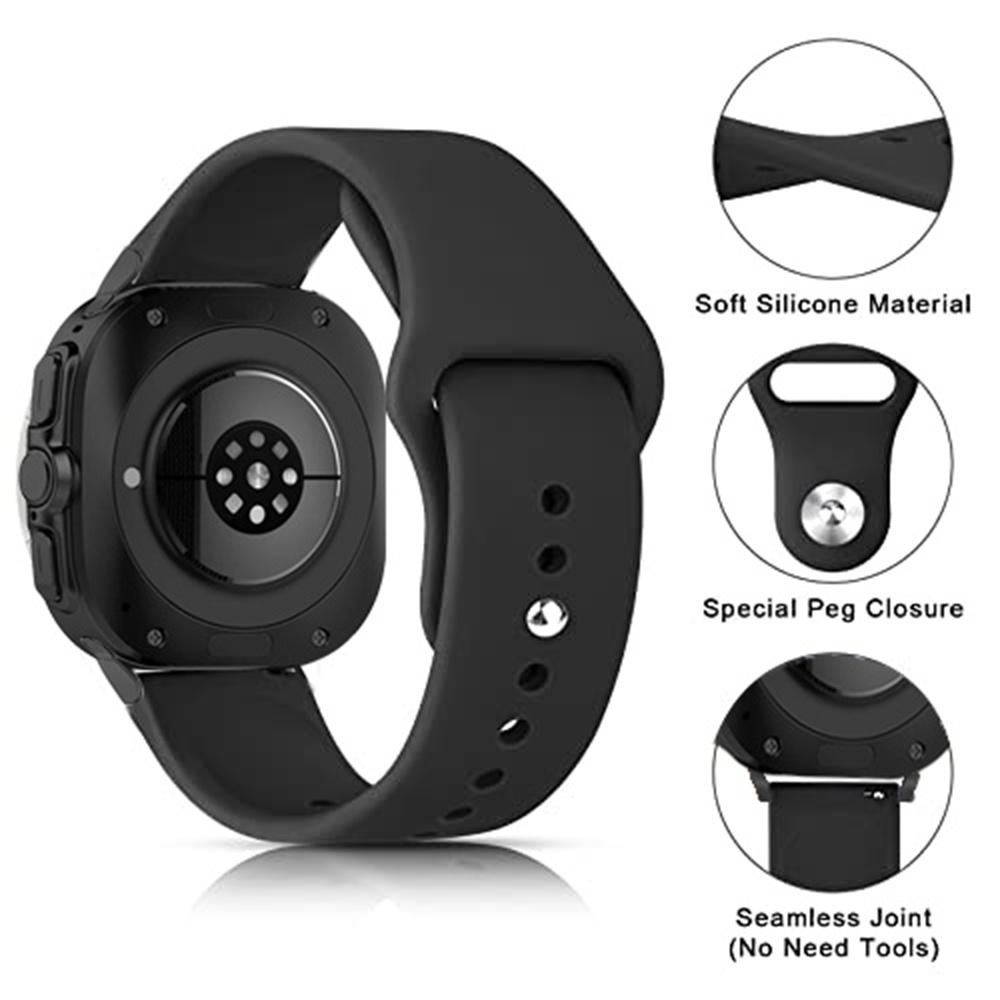 Sport Silicone Loop For Samsung Galaxy Watch 7 Ultra Strap 47mm Accessories Correa Bracelet Galaxy Watch 7 FE 44mm 40mm 40 Band