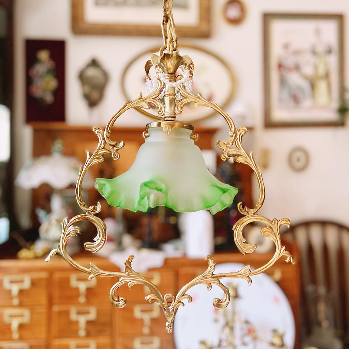 Французская люстра в стиле мид-сенчури, ретро, в форме бутона цветка, стеклянная прикроватная лампа в американском стиле, освещение для стола, прохода, барной стойки