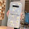 For Samsung Galaxy S9 Plus S9 S10 4G S10e S10 A10 A11 M11 A20 A30 M10A A20e A40 A21S Flowers Plants Clear Daisy Silicone Cover