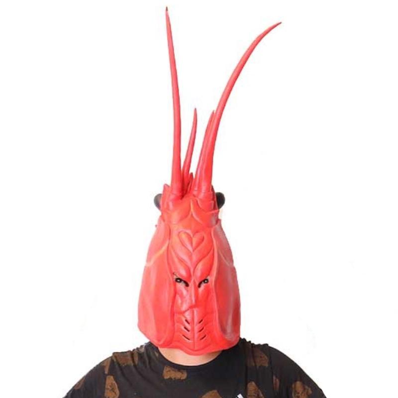 Dragon Lobster Head Mask Creative Latex Gloves For Stage Performance Festive Cosplay Accessories