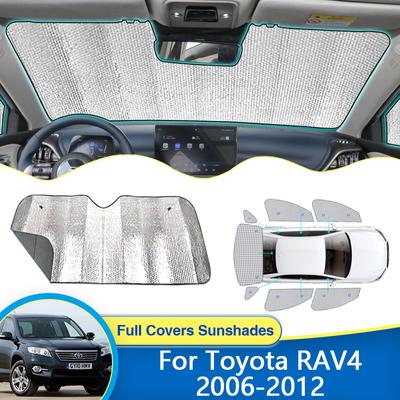 Toyota RAV4 Vanguard XA30 2006 ~ 2012 Tam Güneş Şemsiyeleri Güneş Gölge UV Koruma Ön Camlar Pencere İç Araba Güneşliği