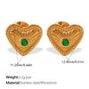 French Retro Love Color Diamond Stud Earrings Stainless Steel Gold-Plated Personalized Multi-Style Stud Earrings Women