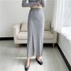 Spring and Summer Women's Pleated Solid Color Ankle-length Pants Elastic Waist Wide Leg Straight Female Trsouser Loose Straight Leg Pants