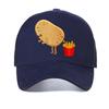 Funny French Fries Design for Unisex Women Potato Lovers Baseball Cap Outdoor Mesh Breathable Adjustable Hats Mesh Snapback Hat