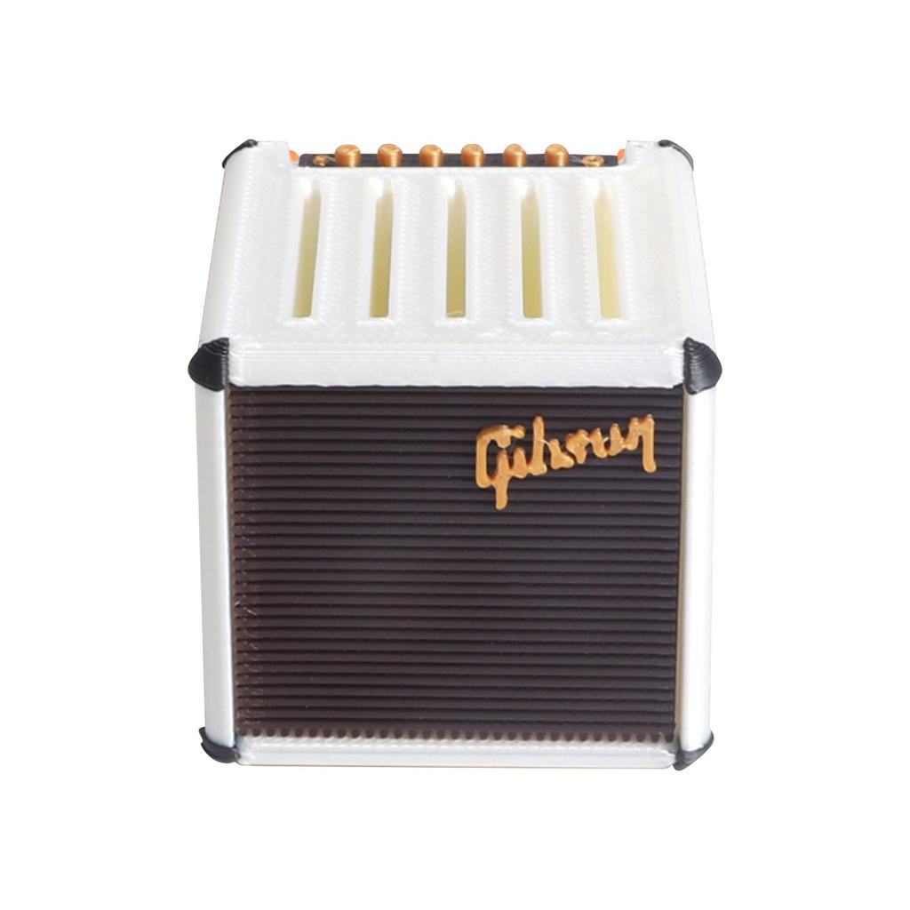 3D tištěná Ukulele kytara Pick Storage Box Příslušenství Simulační reproduktor Stolní ozdoby Dárek