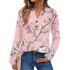 Women's Printed Long Sleeve Shirts Elegant Casual Tops Trendy Shirts Tops