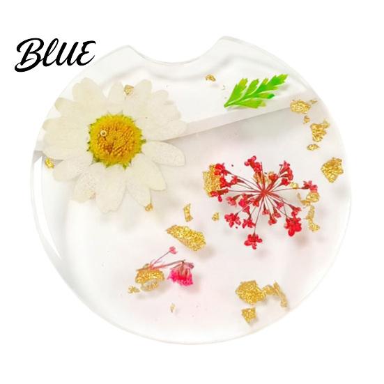 Mirror Polished Coaster Car Coaster Durable Resin Flower Drink Takeaway Cup Coffee Holder