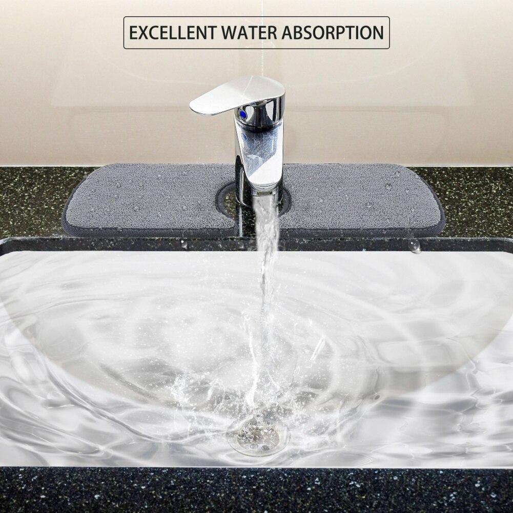 Faucet Absorbent Mat Dish Drying Mat for RV Water Stains Preventer