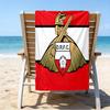 Doncaster Red Crest Beach Towel - Soft, Absorbent Microfiber, Lightweight, Ideal for The Beach, Parties, Travel, Camping fan gifts