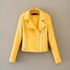 Lapel Long Sleeves Zipper Pocket Women Jacket Fall Winter Solid Color Faux