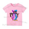 Game Pop-py Playing Time Children T Shirt W-Huggy Girl Boy Short Sleeve Tee Shirt Cartoon Baby Clothes Kids Summer Cotton Tops