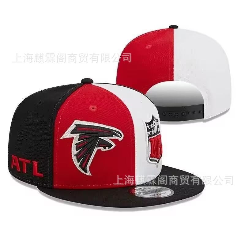 Unisex Embroidered Flat Brim Baseball Cap NFL Team Style Outdoor Sun Hat