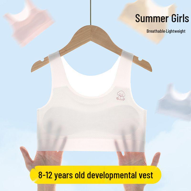 Girls' Seamless Tank Top - Comfortable & Breathable for Ages 7-12
