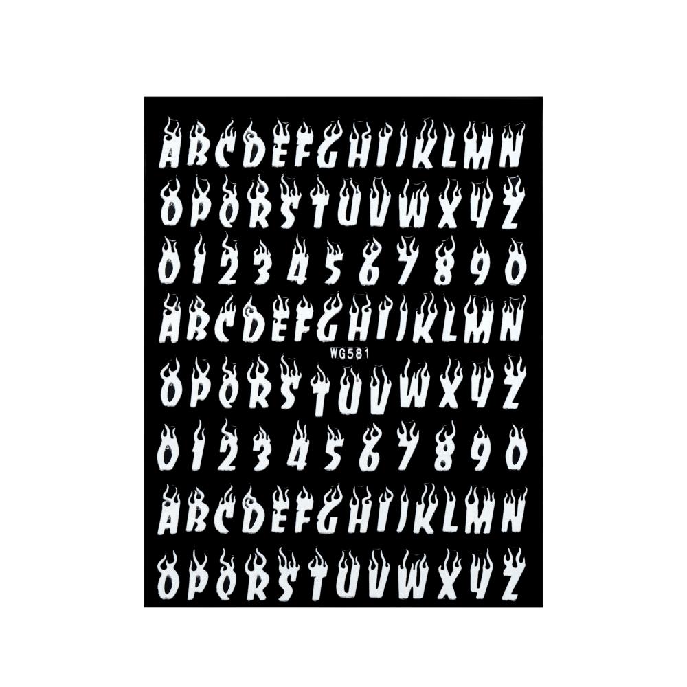 Adesivi Decorativi Lettere Alfabeto Numeri 2-9mm Riempitivo Resina Epossidica Oro Argento Per Stampi in Silicone Fai da Te Riempimenti per Artigianato