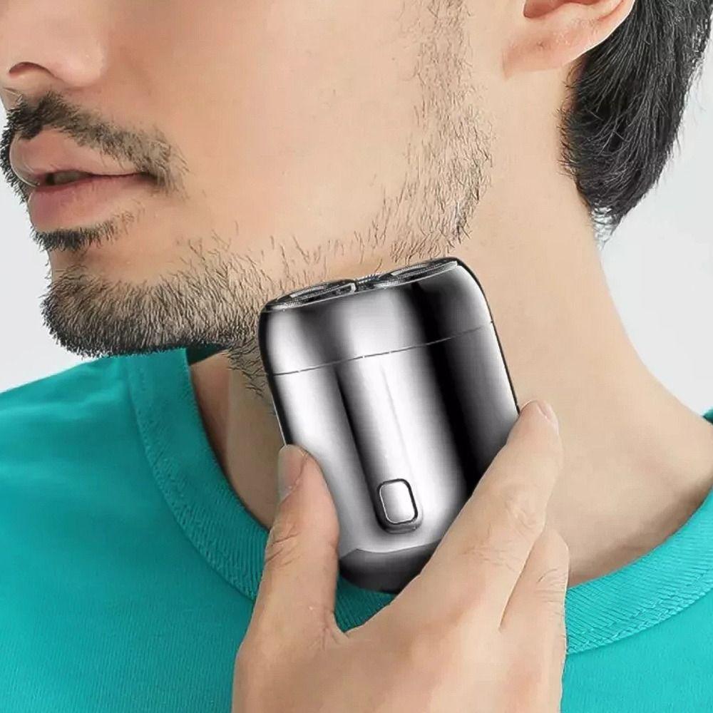 Double Head Electric Shaver Type-C Charging Men's Beard Trimmer Dry Wet Shaving