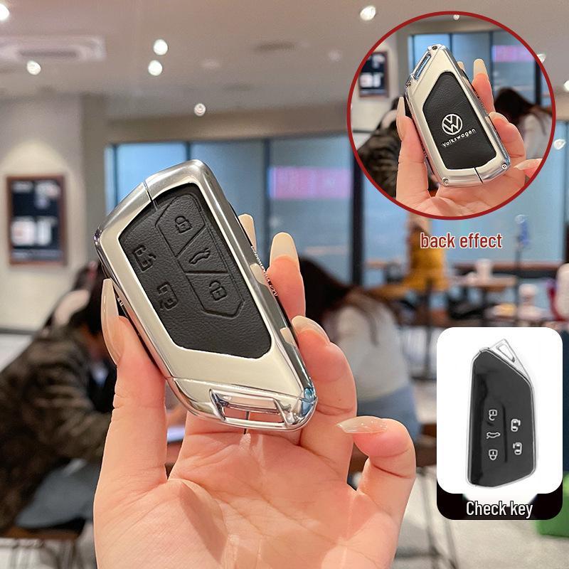 Compatible Key Case for Volkswagen Golf 8, ID4, Lingdu, Lanxun, ID3, Tiguan L, Passat Pro, and Touareg.