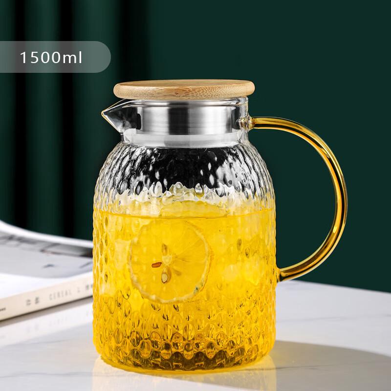 Shangqi Hammered Glass Cold Water Pitcher Set