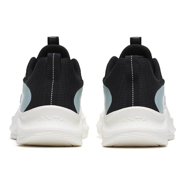 Anta Casual Shock Absorbing Low Top Running Shoes Men Sneakers White Black Blue 912445573-1