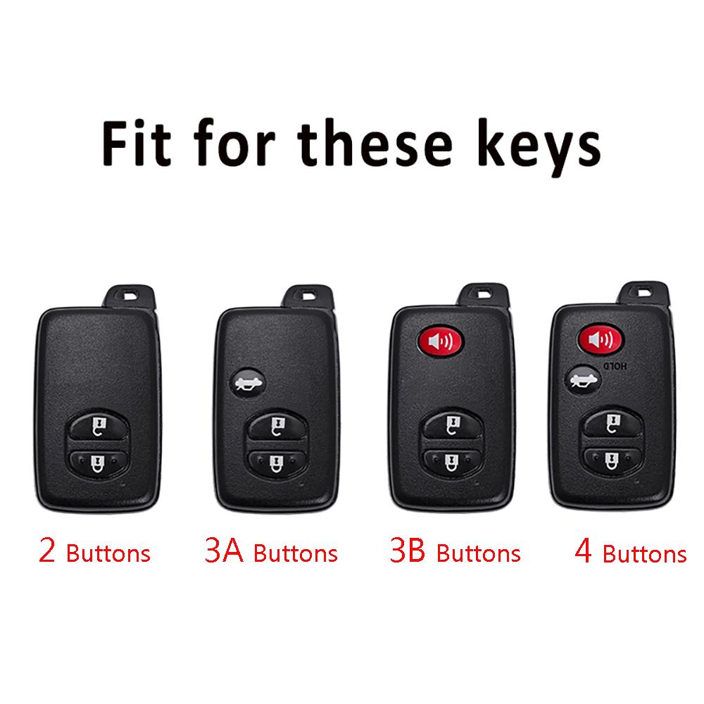 2/3/4 Buttons TPU Car Key Case for Toyota Aqua RAV4 Land Cruiser Camry Prado Corolla Prius Cover Keyless Remote Fob 2013 2014