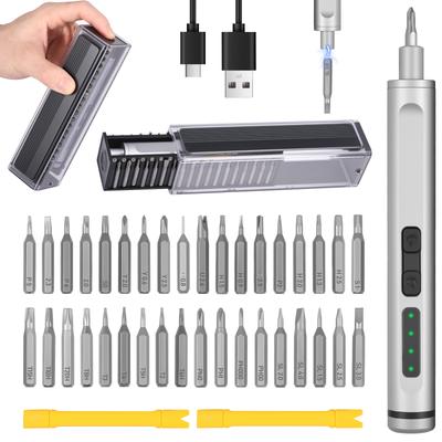 Mini Electric Screwdriver Set USB Rechargeable 350mah Adjustment Power Dril Multi-function Disassembly Torque Repair Tools Kit