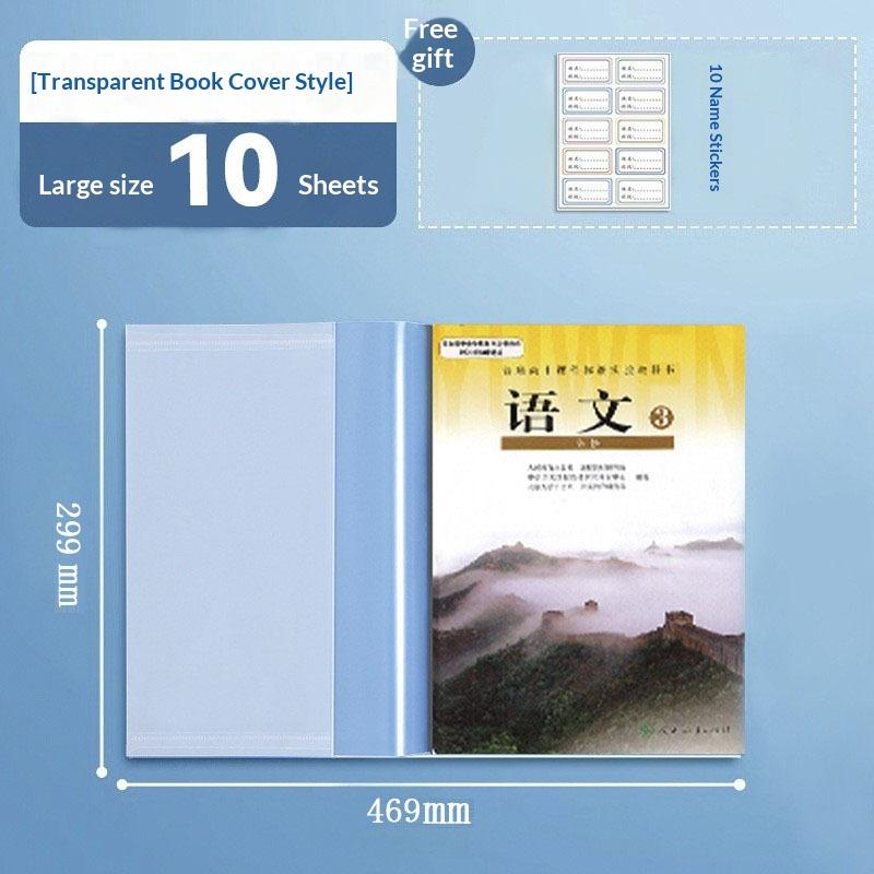 10/30 Pcs Transparent Waterproof Book Covers For Primary Middle Students Protect Textbooks