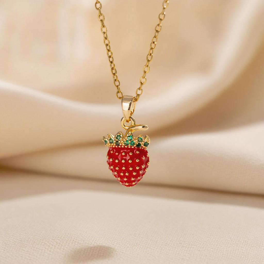 Elegant Light Luxury Zircon Necklace for Women - Gold-Plated, Simple Clavicle Chain
