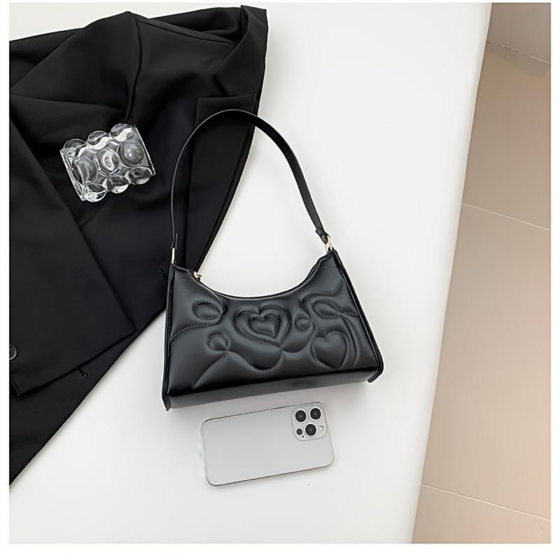 

One Piece Heart-Shaped Fashion Armpit Bag Simple Casual Single Shoulder Bag