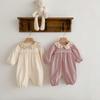 KAYOUDOU Sweet Baby Girl Floral Collar Romper