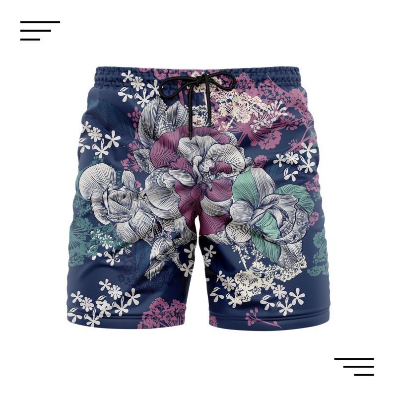 Mens Digital Print Beach Shorts Casual Quick-Dry Lightweight Sportswear Vacation Travel