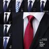 Men Kids Striped Pattern Tie With Zipper Closure For Formal Ceremonies