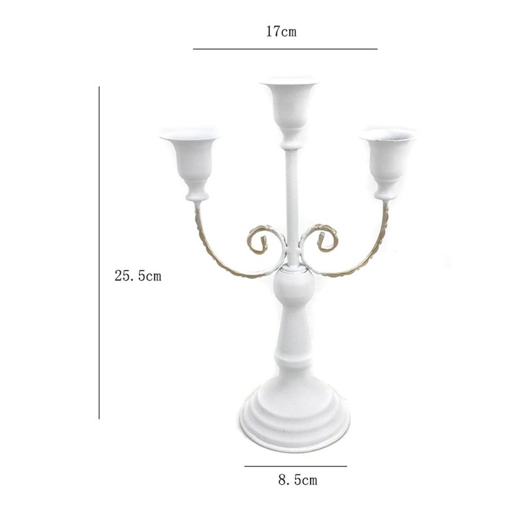 Metal Candelabra Centerpiece Simple Elegant Candlestick Holder for Wedding Thanksgiving Dining Room Living Room Decoration